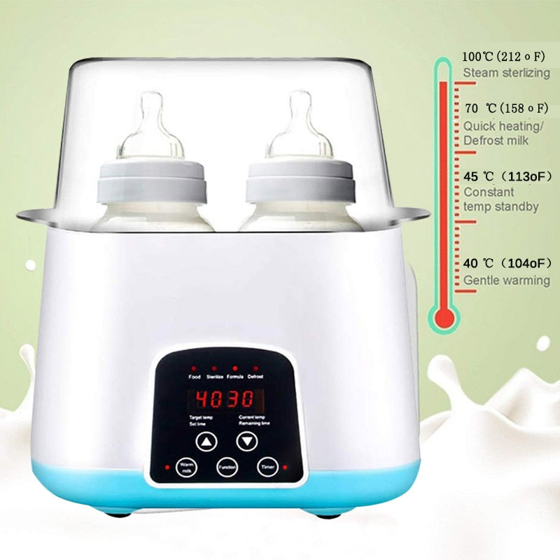 Automatic Intelligent Thermostat Milk Bottle Heater Baby Bottle Warmer  Bottle Sterilizer Disinfection Led 2 In 1 Milk Sterilizer