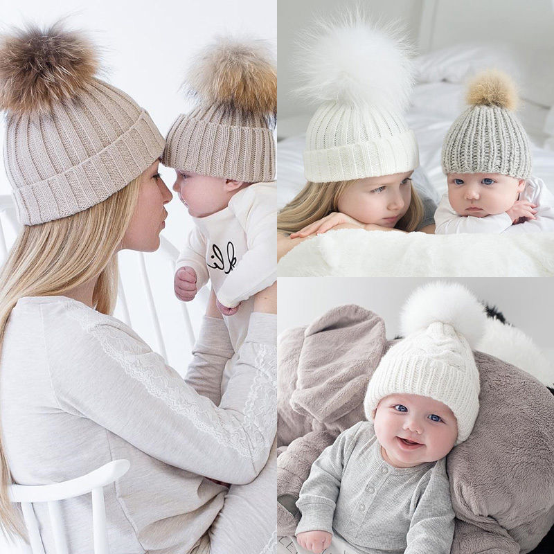 Mother & Baby Matching Beanie Hat