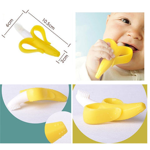 Safe Baby Banana Silicone Teether