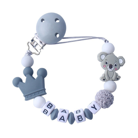 Personalized Koala Baby Pacifier Clip