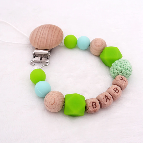 Personalized Baby Pacifier Clip